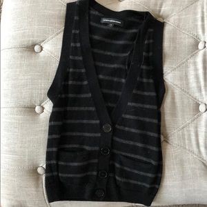 Black stripes Express sweater vest size XS